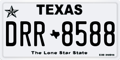 TX license plate DRR8588