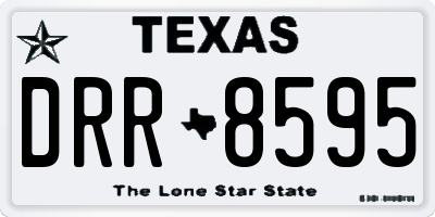 TX license plate DRR8595