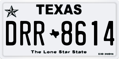 TX license plate DRR8614
