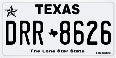TX license plate DRR8626