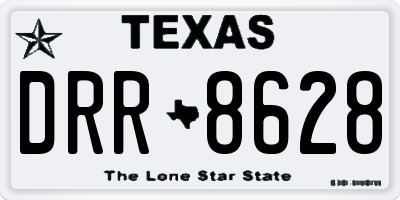 TX license plate DRR8628