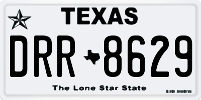TX license plate DRR8629