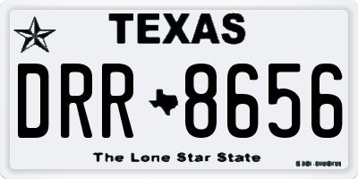 TX license plate DRR8656