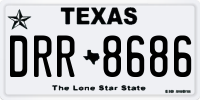 TX license plate DRR8686