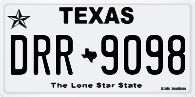 TX license plate DRR9098