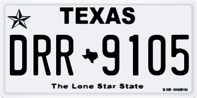 TX license plate DRR9105
