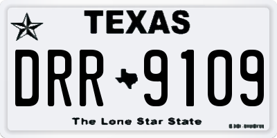 TX license plate DRR9109