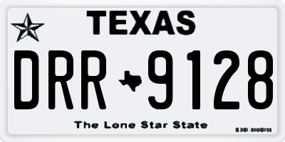 TX license plate DRR9128