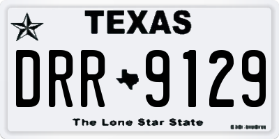 TX license plate DRR9129