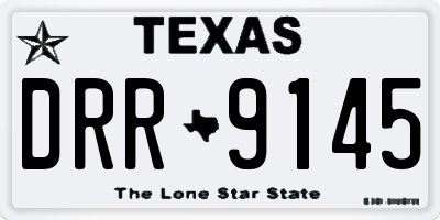 TX license plate DRR9145