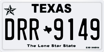 TX license plate DRR9149