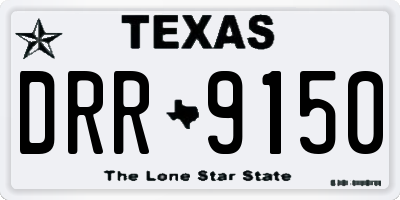 TX license plate DRR9150