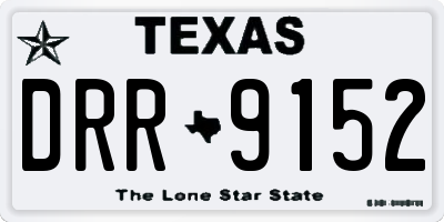 TX license plate DRR9152