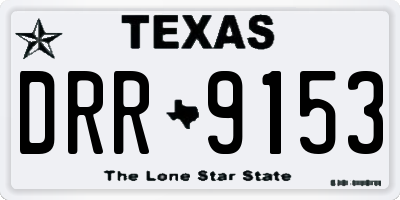 TX license plate DRR9153
