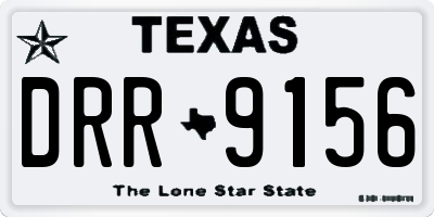 TX license plate DRR9156