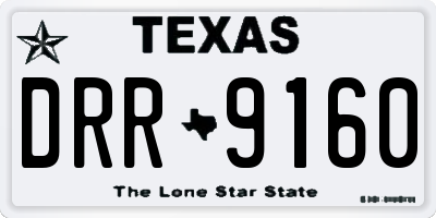 TX license plate DRR9160