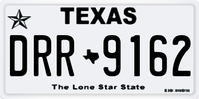 TX license plate DRR9162