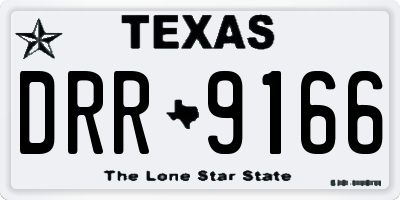 TX license plate DRR9166
