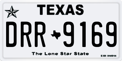 TX license plate DRR9169