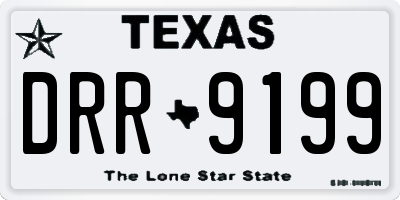 TX license plate DRR9199