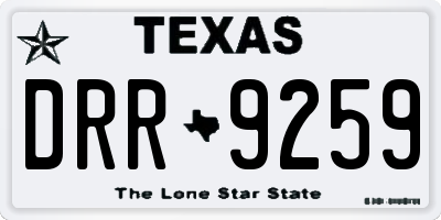 TX license plate DRR9259