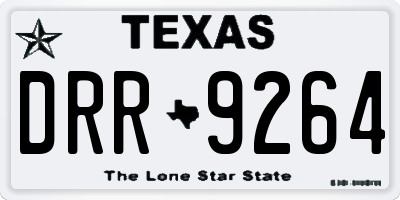 TX license plate DRR9264