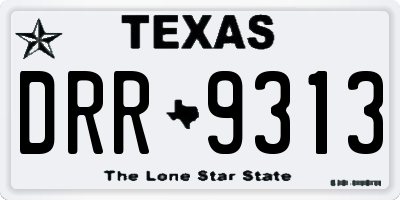 TX license plate DRR9313