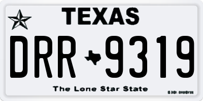 TX license plate DRR9319