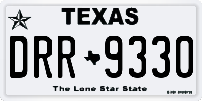 TX license plate DRR9330