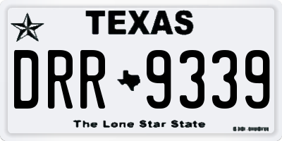 TX license plate DRR9339
