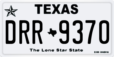 TX license plate DRR9370