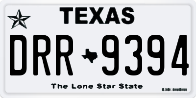 TX license plate DRR9394