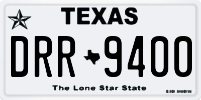 TX license plate DRR9400