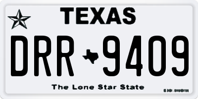 TX license plate DRR9409