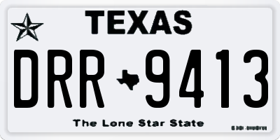 TX license plate DRR9413