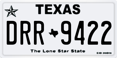 TX license plate DRR9422