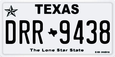 TX license plate DRR9438