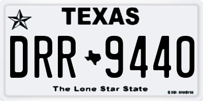 TX license plate DRR9440