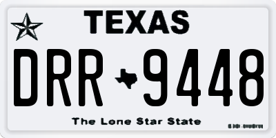 TX license plate DRR9448