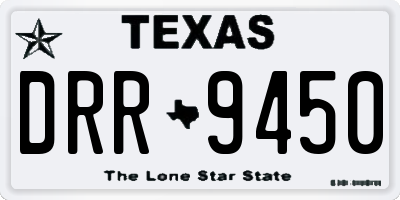 TX license plate DRR9450