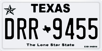 TX license plate DRR9455