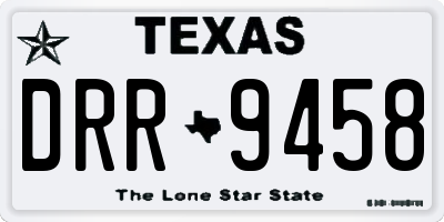 TX license plate DRR9458