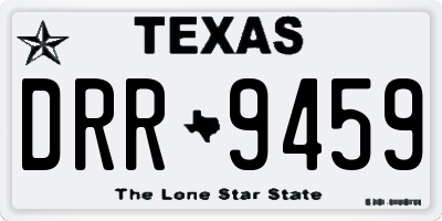TX license plate DRR9459