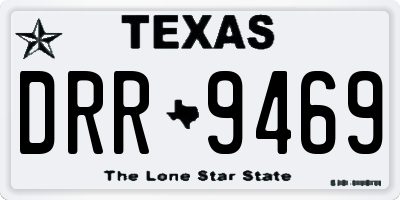 TX license plate DRR9469