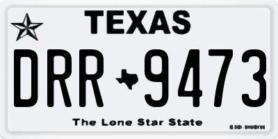 TX license plate DRR9473