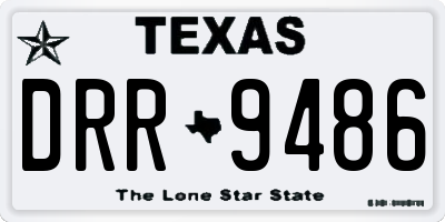 TX license plate DRR9486
