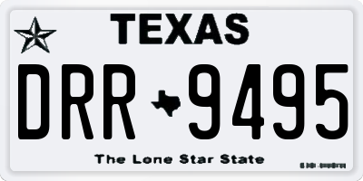 TX license plate DRR9495