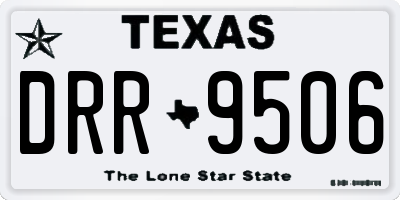 TX license plate DRR9506