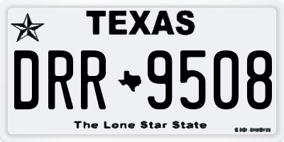 TX license plate DRR9508