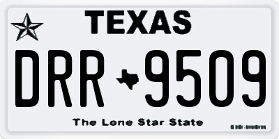 TX license plate DRR9509